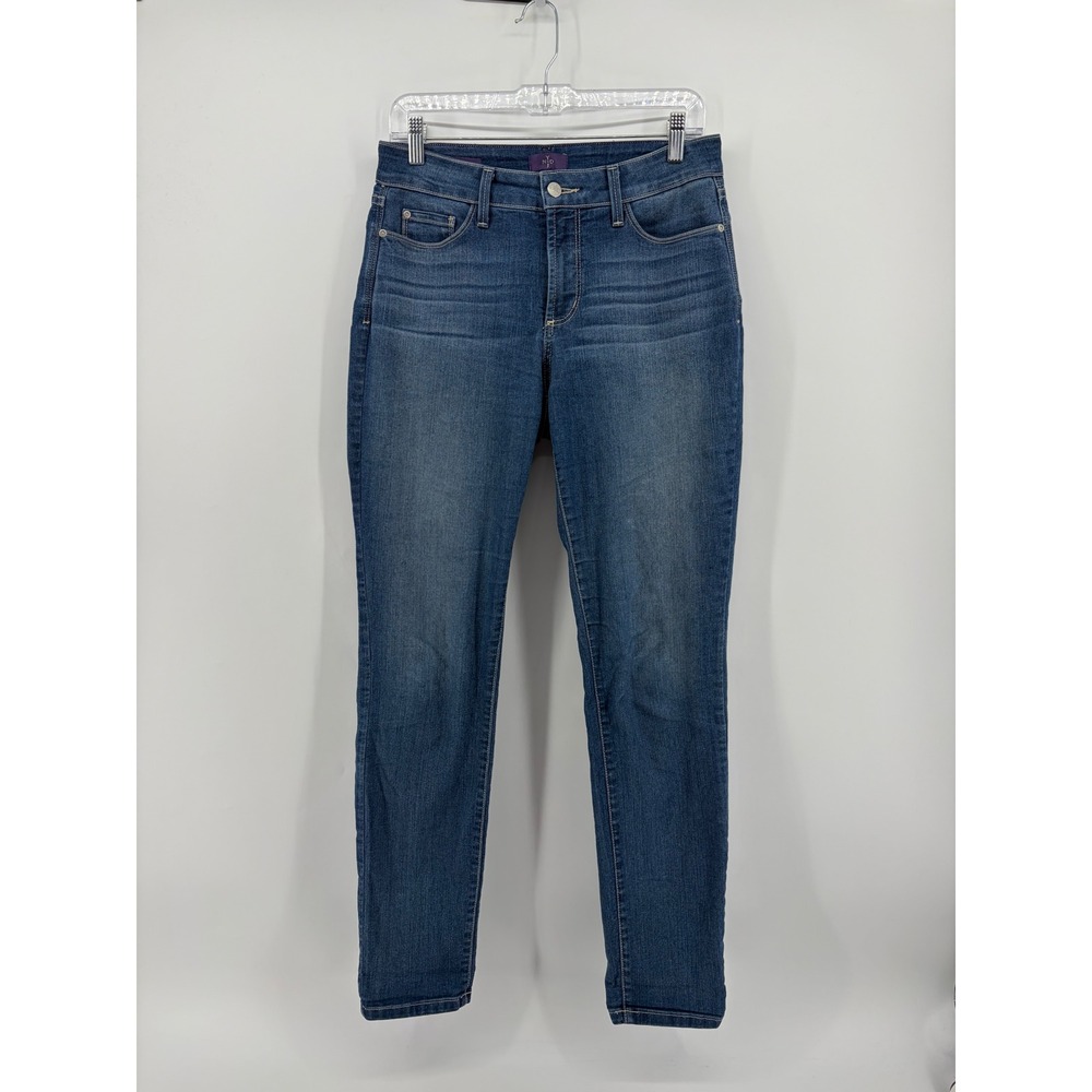 NYDJ Womens 6 Blue Alina Legging Jeans Skinny Lift Tuck Medium Wash